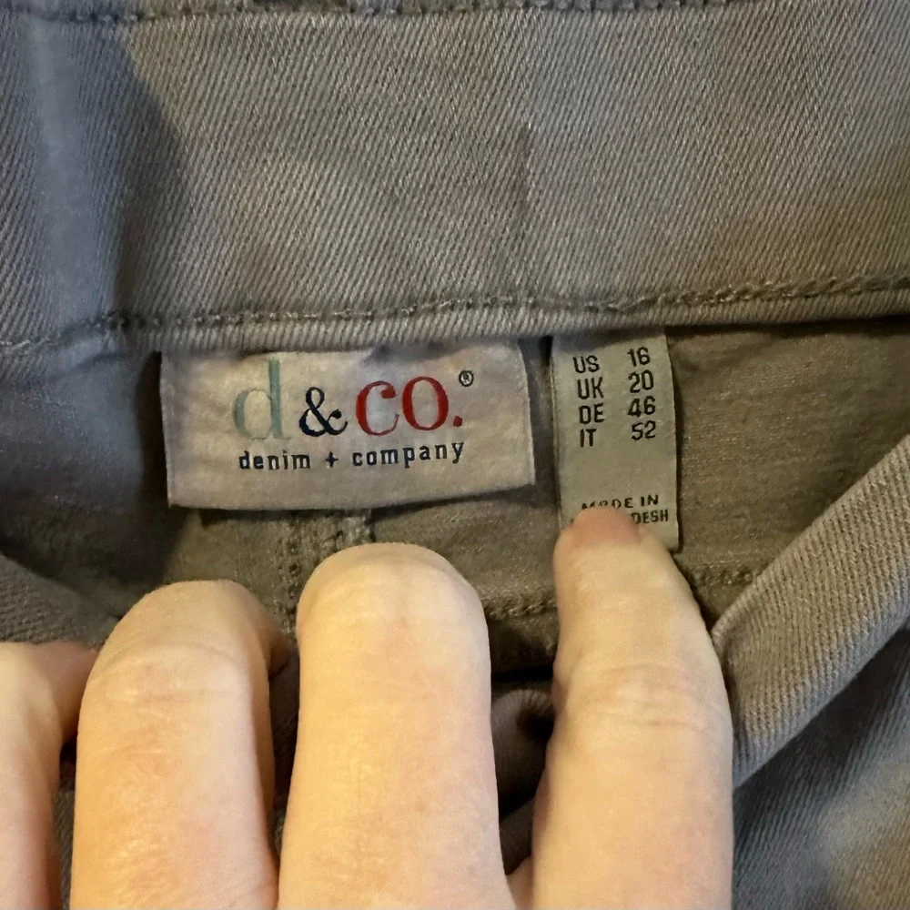 Denim&Co Women's Straight Leg Pants - Gray - Picture 3 of 6